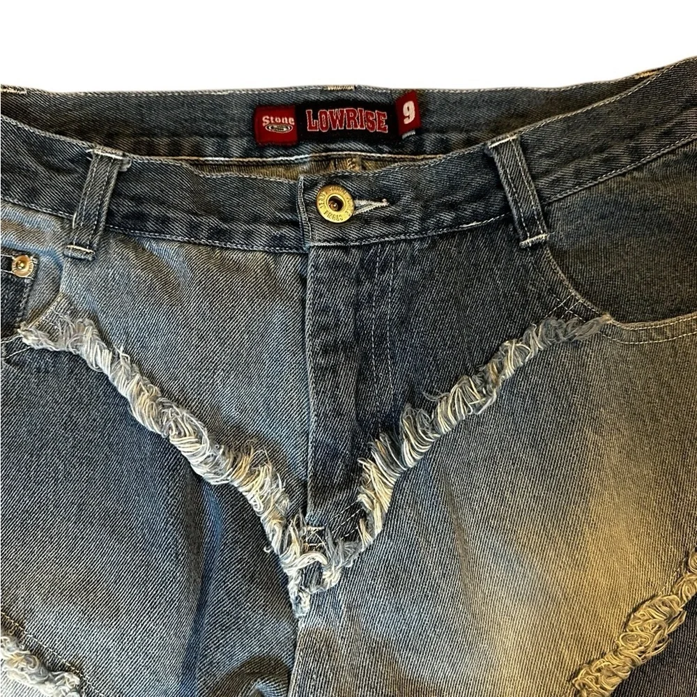 Vintage y2k 90s Blue Flared Women Jeans - Picture 5 of 8